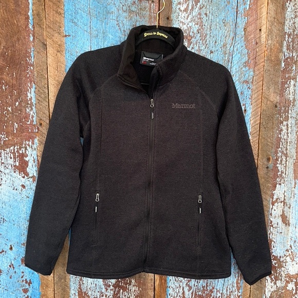 Marmot Jacket Women’s Size M Polartec Fleece Full Zip Charcoal Jacket - Picture 1 of 5